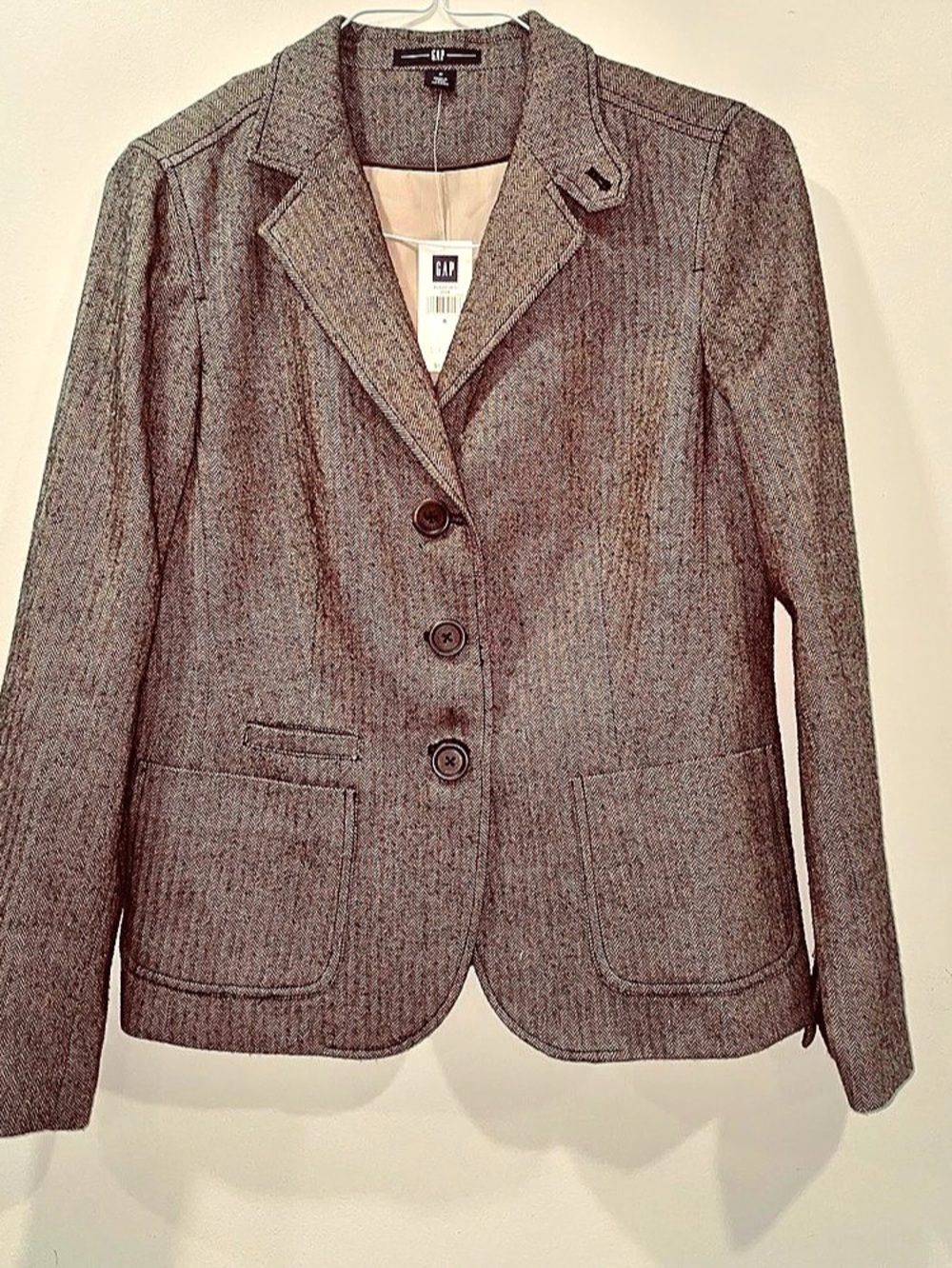 Gap Women's Herringbone Blazer Size 8 NWT